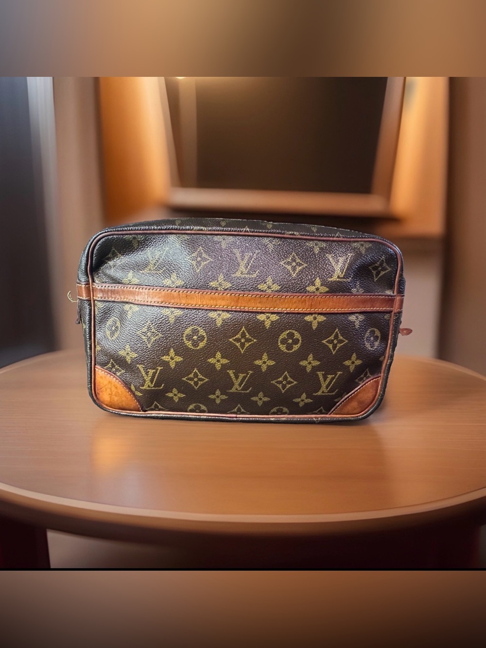 LOUIS VUITTON toiletry Compiegne 28 Clutch Bag Pouch Monogram M51845